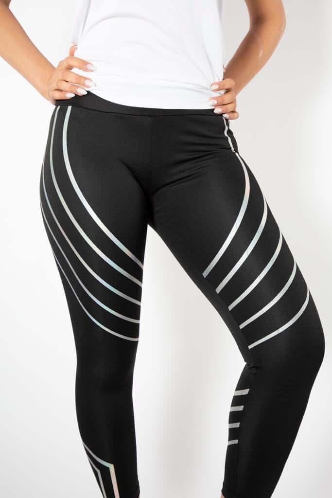 Striped hot sale running tights